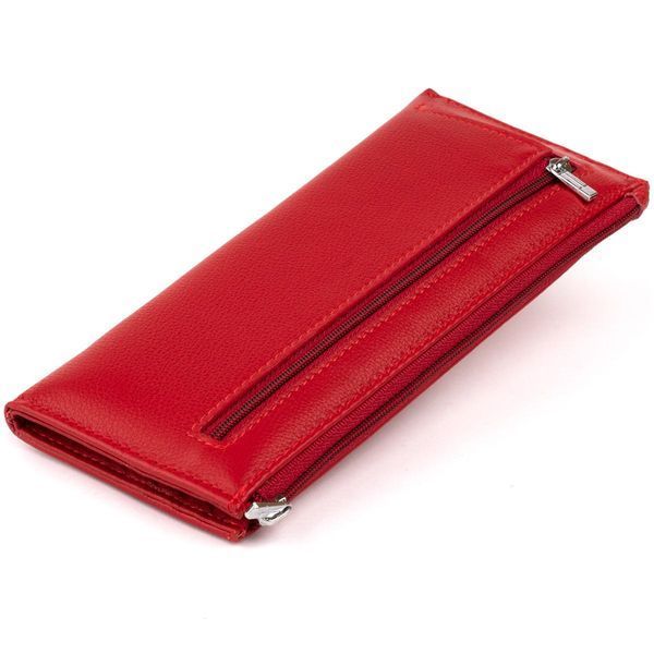 Горизонтальний тонкий гаманець зі шкіри жіночий ST Leather 19330 Червоний b19330 фото