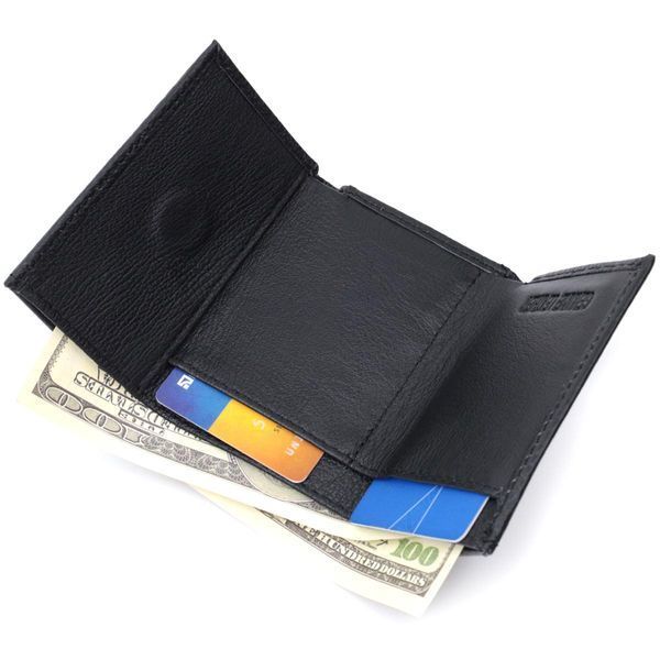Небольшое женское портмоне с монетницей из натуральной кожи ST Leather 22730 Черный b22730 фото