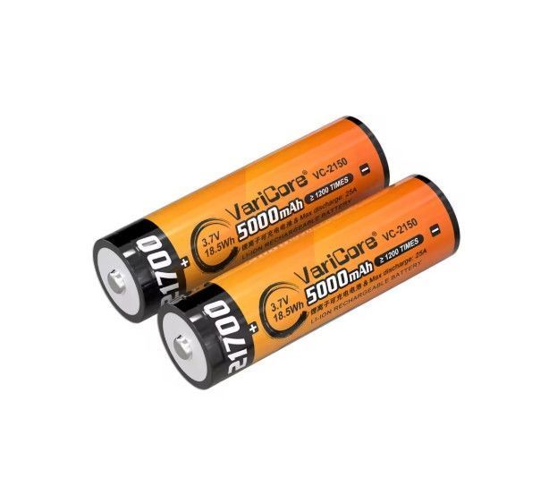 Аккумулятор 21700 VariCore VC-2150 5000mAh 3.7V JT заостренный наконечник 25A L719434 фото
