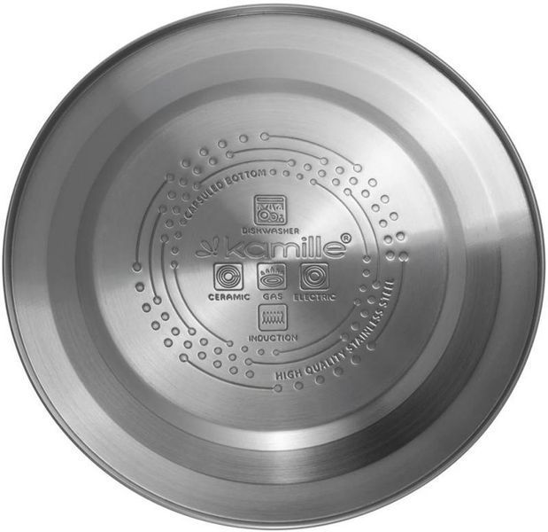 Чайник Kamille Whistling Kettle Black 2.7л нержавеющая сталь со свистком KM-1098-BL фото