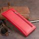 Горизонтальний тонкий гаманець зі шкіри жіночий ST Leather 19330 Червоний b19330 фото 7