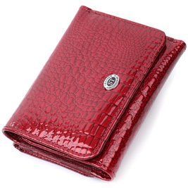 Женский фактурный кошелек из натуральной кожи ST Leather 22731 Красный b22731 фото