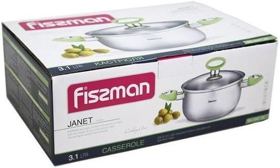 Кастрюля Fissman Janet 3.1 л из нержавеющей стали с индукционным дном FN-SS-5441 фото