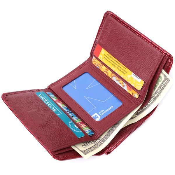 Женский фактурный кошелек из натуральной кожи ST Leather 22731 Красный b22731 фото