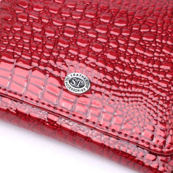 Женский фактурный кошелек из натуральной кожи ST Leather 22731 Красный b22731 фото