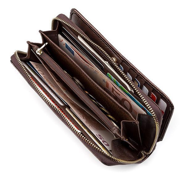 Кошелек женский ST Leather 18438 многофункциональный Коричневый b18438 фото
