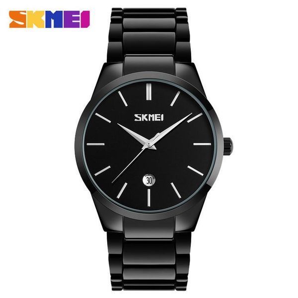 Чоловічий годинник Skmei 9140 чорні з чорним циферблатом L914064 фото