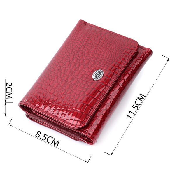Женский фактурный кошелек из натуральной кожи ST Leather 22731 Красный b22731 фото