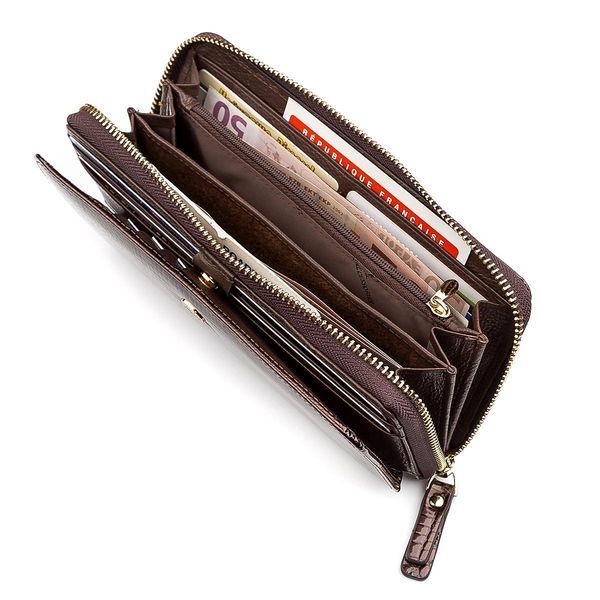 Кошелек женский ST Leather 18438 многофункциональный Коричневый b18438 фото