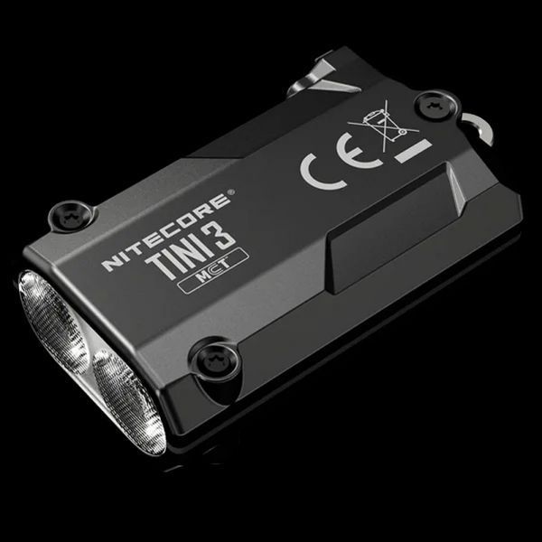 Фонарь брелок Nitecore TINI 3 2xNiteLab UHE LED 600 лм USB-C (5 режимов) Серый L718287 фото
