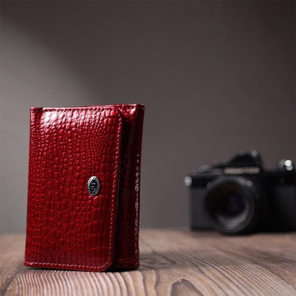 Женский фактурный кошелек из натуральной кожи ST Leather 22731 Красный b22731 фото