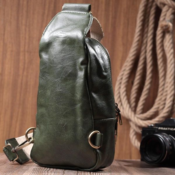 Сумка через плечо в модном цвете из экокожи Vintage 22791 Зеленая b22791 фото
