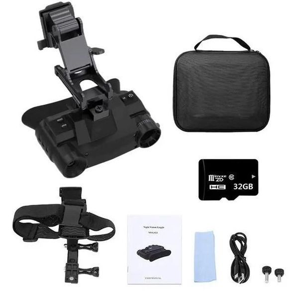 Прилад нічного бачення NVG G1 + кріплення на шолом Bracket + кріплення на голову (940nm) L1451810 фото