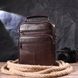 Удобная мужская сумка с ручкой кожаная 21276 Vintage Коричневая b21276 фото 7