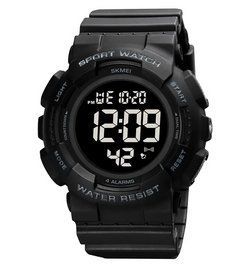 Мужские наручные спортивные часы Skmei 2081 Черные с черным L9006690 фото