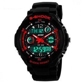 Чоловічий спортивний годинник Skmei S-Shock 0931 Red L122978 фото