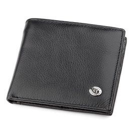 Мужской купюрник ST Leather 18305 (ST159) кожаный Черный b18305 фото