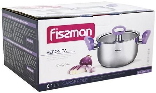 Каструля Fissman Veronica на 6.1 л з бакелітовими ручками FN-SS-5447 фото