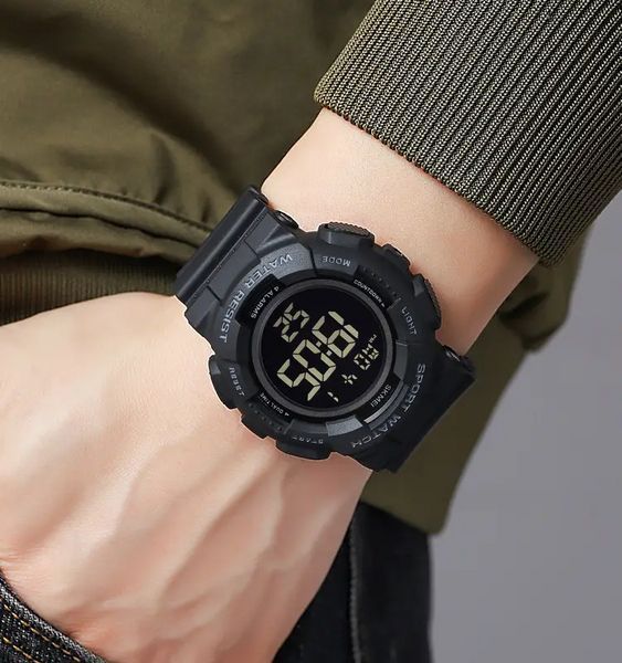 Мужские наручные спортивные часы Skmei 2081 Черные с черным L9006690 фото
