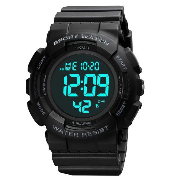 Мужские наручные спортивные часы Skmei 2081 Черные с черным L9006690 фото