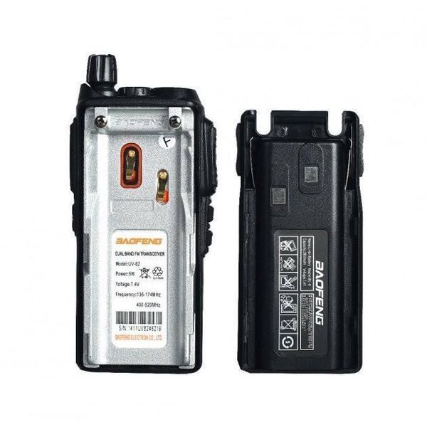 Портативная рация Baofeng UV-82 5W Li-ion UHF/VHF (Черный) L820824 фото