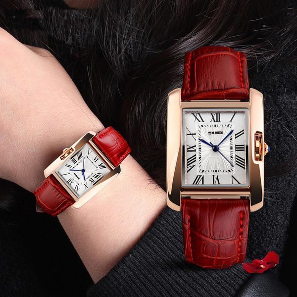 Жіночий годинник Skmei 1085 Spring червоний L108566 фото