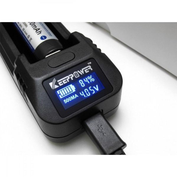 Зарядное устройство Keeppower L1 LCD USB (1А) для аккумуляторов L1146274 фото