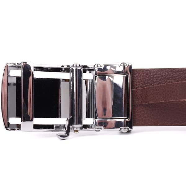 Ремень-автомат CROCODILE LEATHER 18240 из натуральной кожи крокодила Коричневый b18240 фото