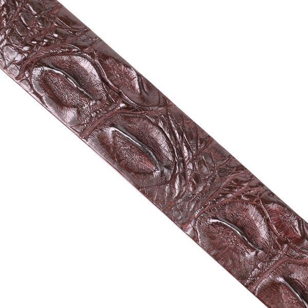 Ремень-автомат CROCODILE LEATHER 18240 из натуральной кожи крокодила Коричневый b18240 фото