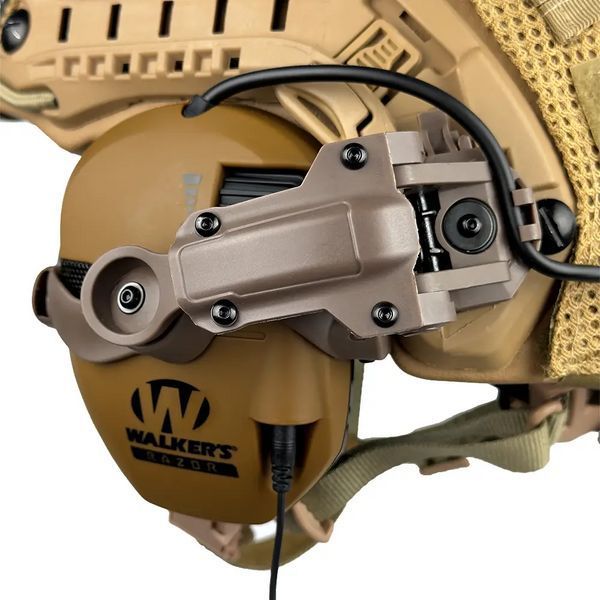 Комплект шлем Fast Helmet NIJ IIIA + наушники Walkers Razor Slim с чебурашкой + кавер Мультикам M L9006610 фото