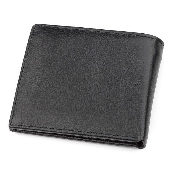 Чоловічий купюрник ST Leather 18305 (ST159) шкіряний Чорний b18305 фото