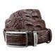 Ремень-автомат CROCODILE LEATHER 18240 из натуральной кожи крокодила Коричневый b18240 фото 6