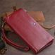 Кошелек-клатч из кожи с карманом для мобильного ST Leather 19311 Бордовый b19311 фото 9