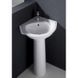 Угловой умывальник RAK Ceramics Evolution (595х640х840 мм) с ножкой Белый L703885 фото 3