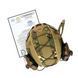 Комплект шлем Fast Helmet NIJ IIIA + наушники Walkers Razor Slim с чебурашкой + кавер Мультикам M L9006610 фото 8