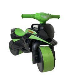 Детский мотобайк беговел музыкальный Doloni Toys 0139/59 Черно-Зелёный RT-0139/59 фото