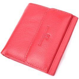 Яркий небольшой женский кошелек с монетницей из натуральной кожи ST Leather 22543 Красный b22543 фото