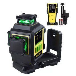 Лазерный уровень нивелир Firecore F95T-XG 3000мА 3D (12 линий) 360 с лазерным приёмником L719096 фото