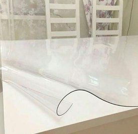 Силиконовая скатерть на стол Soft Glass Мягкое стекло 1.2х1.0 м (толщина 1.5мм) L150003 фото