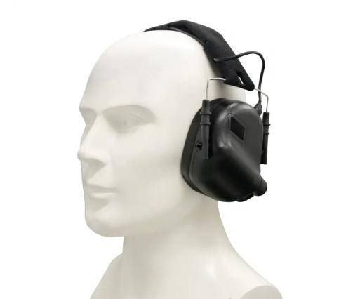 Тактические активные наушники Earmor М31 + крепление на шлем OPS Core (чебурашка) Черный L900892 фото