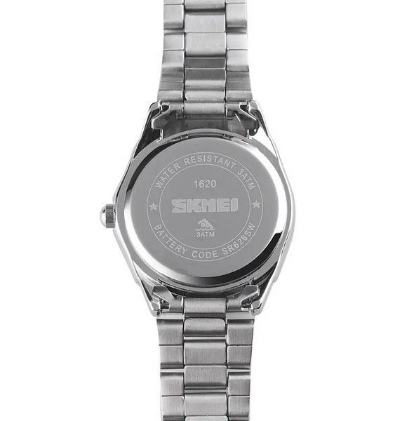 Женские наручные часы Skmei 1620 Серебристые с черным L9006930 фото