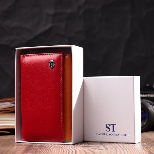 Кожаный кошелек в три сложения для женщин ST Leather 19442 Разноцветный b19442 фото