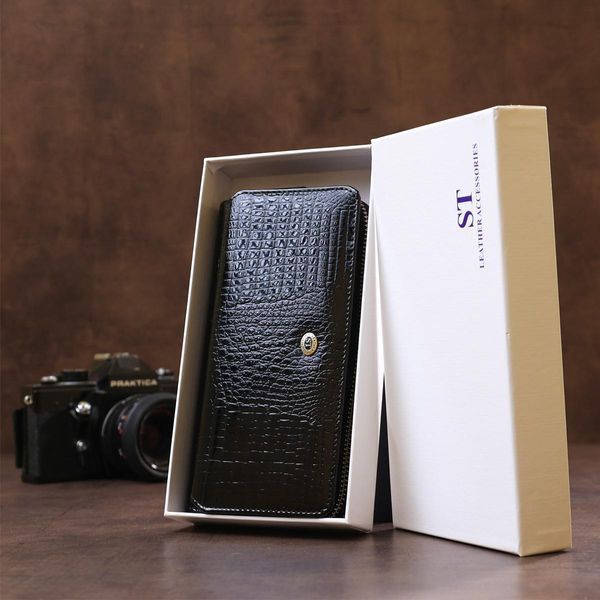 Кошелек женский ST Leather 18437 натуральная кожа Черный b18437 фото