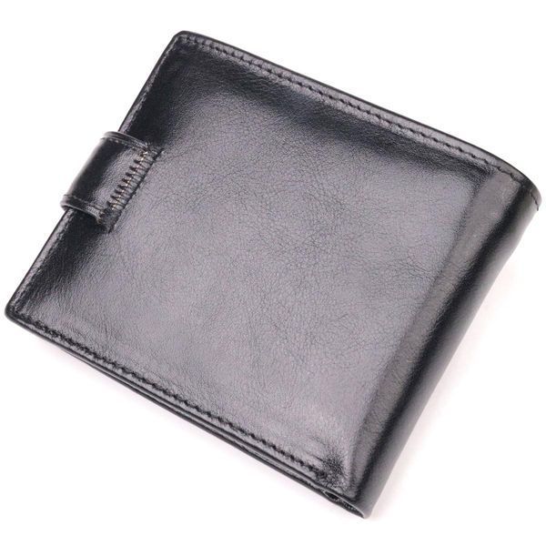 Мужской бумажник из натуральной гладкой кожи ST Leather 19408 Черный b19408 фото