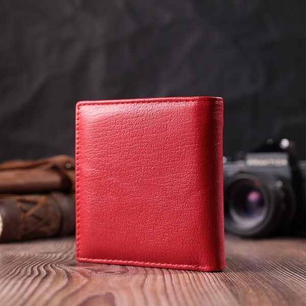 Яркий небольшой женский кошелек с монетницей из натуральной кожи ST Leather 22543 Красный b22543 фото