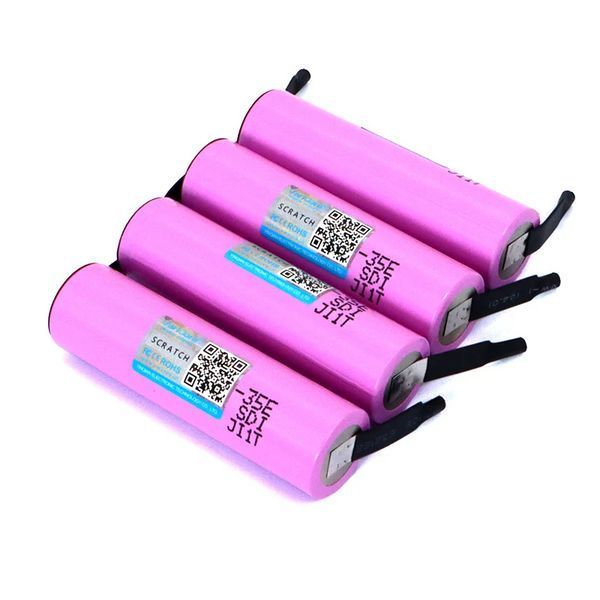 Акумулятор 18650 VariCore Li-ion 3500 mAh 3.7 V 35Е N під паяння 13A Рожевий L719417 фото