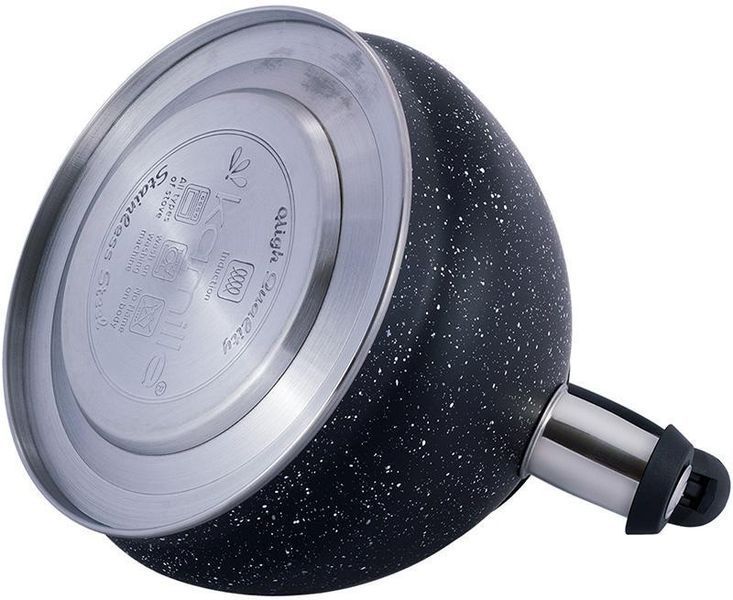 Чайник Kamille Whistling Kettle Marble 2.7л з нержавіючої сталі зі свистком KM-1086 фото