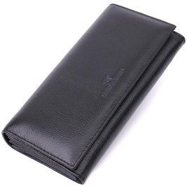 Удобный женский кошелек из натуральной кожи ST Leather 22523 Черный b22523 фото