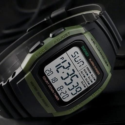 Мужские спортивные часы Skmei 1278 Зеленые L127803 фото