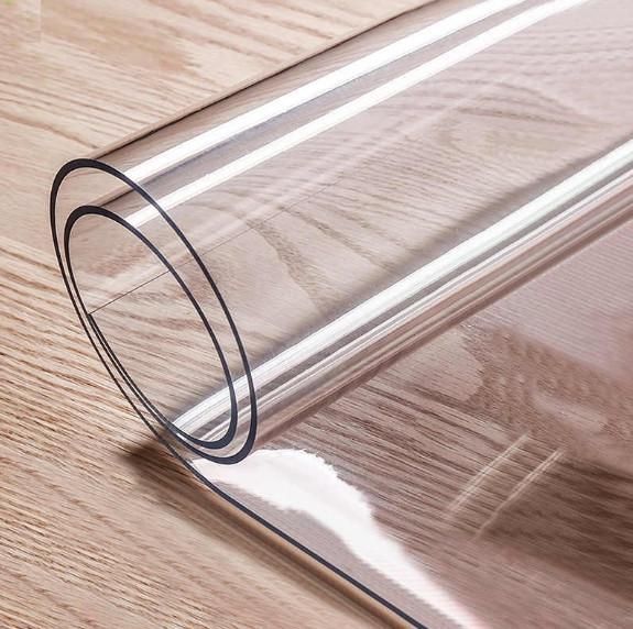 Силіконова скатертина на стіл Soft Glass М'яке скло 1.3х1.0 м (товщина 1.5мм) L150004 фото
